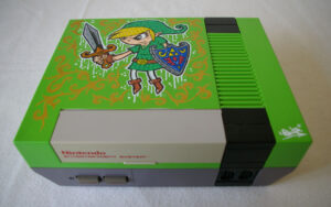 Nes customisée aux couleurs du jeu vidéo Zelda